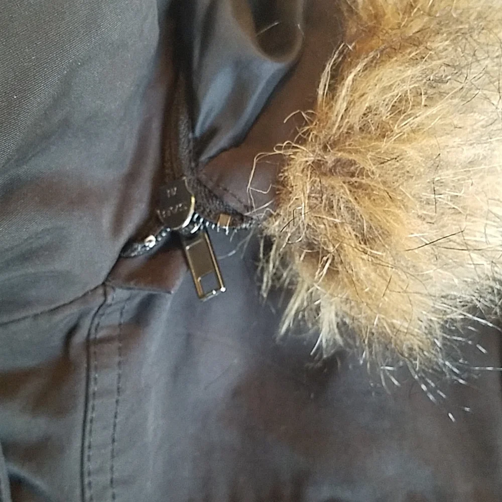 Soia & Kyo Dark Graphite Grey Insulated Parka with Hood Water Repellent Medium - Picture 6 of 13